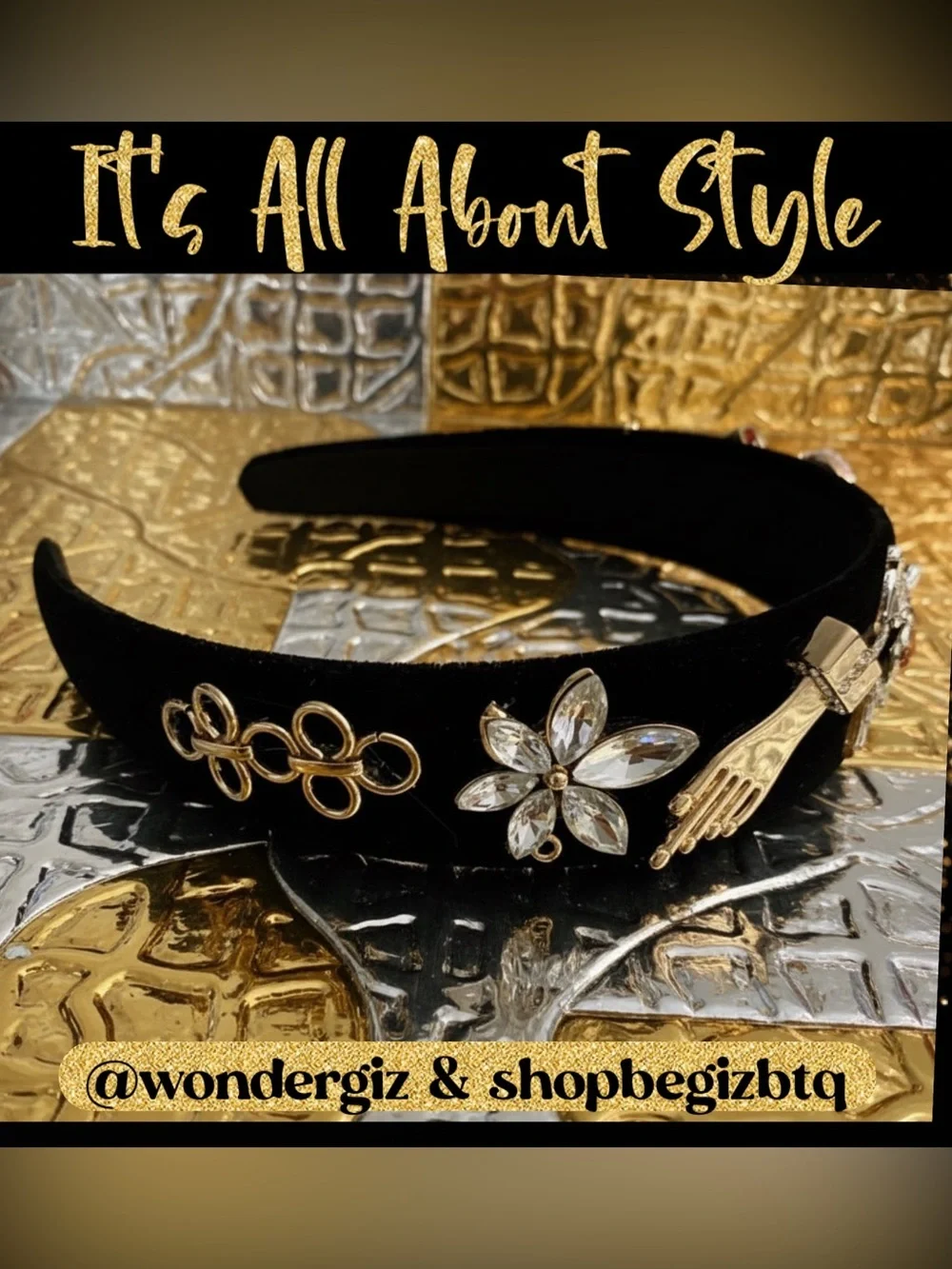 Unique & Stylish “Dolce Gabbana Style” Glamorous Headband PRICE FIRM